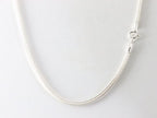 Grote ronde zilveren hanger met nautilus schelp aan vossenstaart ketting afbeelding 5