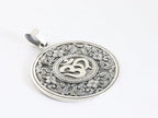Traditionele ronde zilveren ohm hanger afbeelding 2