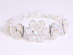 Zilveren armband met regenboog maansteen afbeelding 1