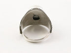 Bewerkte zilveren ring met howliet afbeelding 3