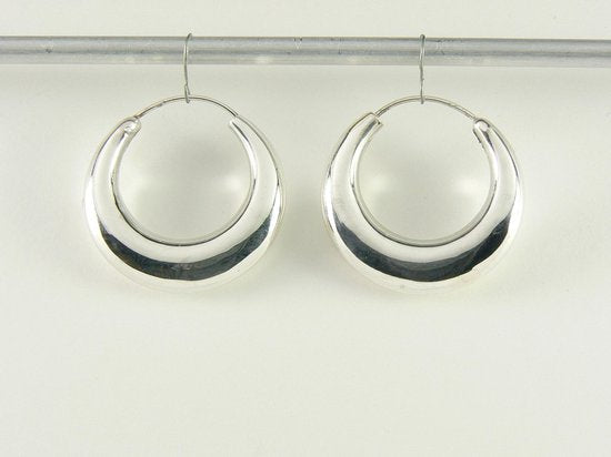 Zilveren oorringen afbeelding 1