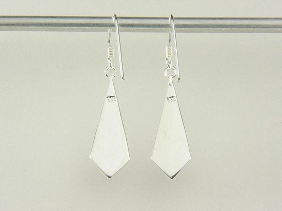 Zilveren oorbellen met parelmoer afbeelding 2