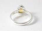 Hoogglans zilveren ring met citrien afbeelding 3