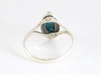 Fijne zilveren ring met blauwe apatiet afbeelding 3