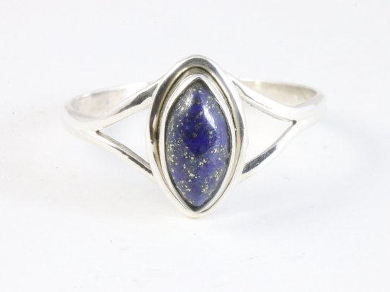 Fijne zilveren ring met lapis lazuli afbeelding 4