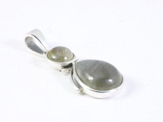 Zilveren hanger met labradoriet afbeelding 2