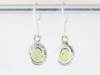 Fijne bewerkte zilveren oorbellen met peridoot afbeelding 2