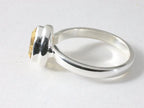 Hoogglans zilveren ring met citrien afbeelding 2