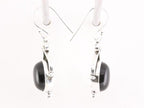Bewerkte zilveren oorbellen met onyx afbeelding 2