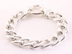 Zilveren armband met gourmet schakels afbeelding 1