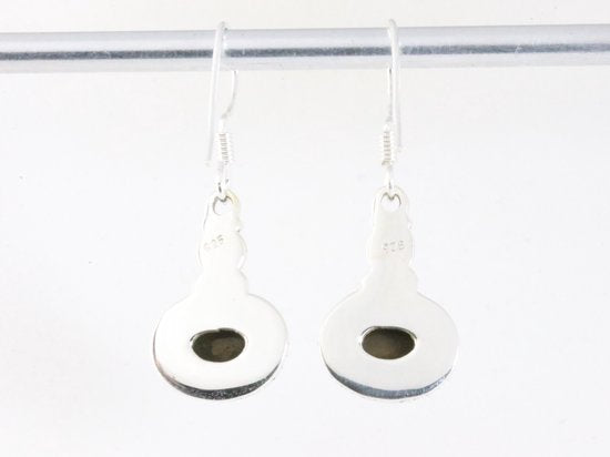 Bewerkte zilveren oorbellen met tijgeroog afbeelding 3