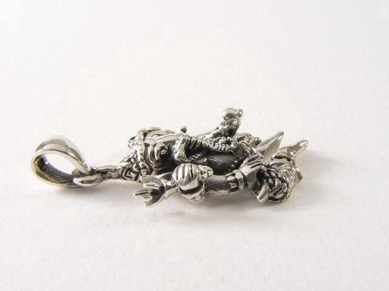 Zilveren Ganesha hanger afbeelding 2