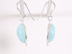 Zilveren oorbellen met larimar afbeelding 2