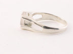 Fijne zilveren ring met rozenkwarts afbeelding 3