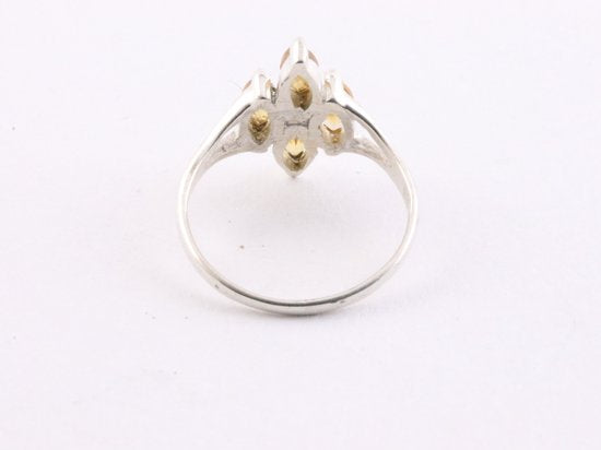 Fijne zilveren ring met citrien afbeelding 3