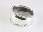Brede hoogglans zilveren ring met kabelpatronen afbeelding 2