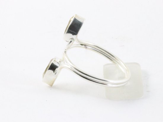 Fijne zilveren ring met citrien afbeelding 2