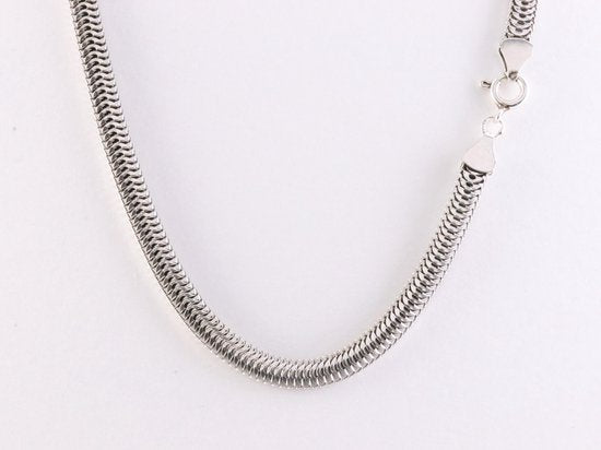 Fijne gevlochten zilveren ketting afbeelding 1