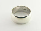 Zware gladde zilveren ring afbeelding 1