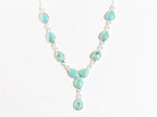 Zilveren ketting met Mohave turkoois afbeelding 1