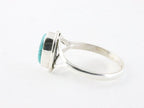 Fijne zilveren ring met turkoois afbeelding 2