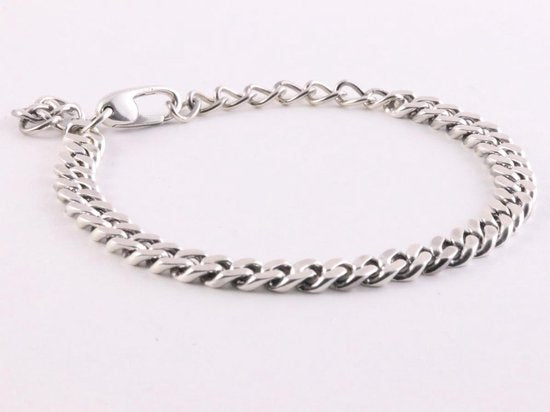 Zilveren armband met gourmet schakels afbeelding 2