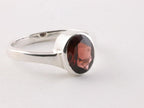 Zilveren ring met granaat afbeelding 1