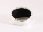 Zilveren herenring met zwarte spinel afbeelding 3