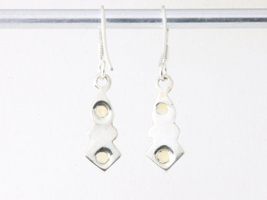 Fijne zilveren oorbellen met citrien afbeelding 2