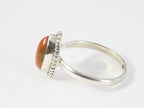 Fijne bewerkte ring met carneool afbeelding 2