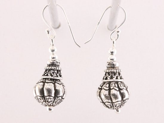 Traditionele bewerkte zilveren oorbellen afbeelding 2