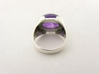 Zilveren ring met grote amethist afbeelding 3