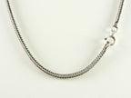 Bewerkte zilveren hanger met onyx aan vossenstaart ketting afbeelding 5