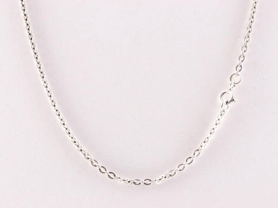 Bewerkte zilveren hanger met amber aan ketting afbeelding 5