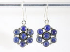 Zilveren oorbellen met lapis lazuli afbeelding 4