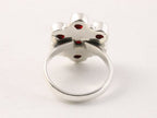 Zilveren ring met granaat afbeelding 3