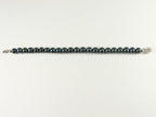 Armband met natuurlijke zwarte zoetwater parels en zilveren sluiting afbeelding 3