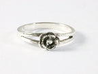 Fijne zilveren ring met roos afbeelding 4