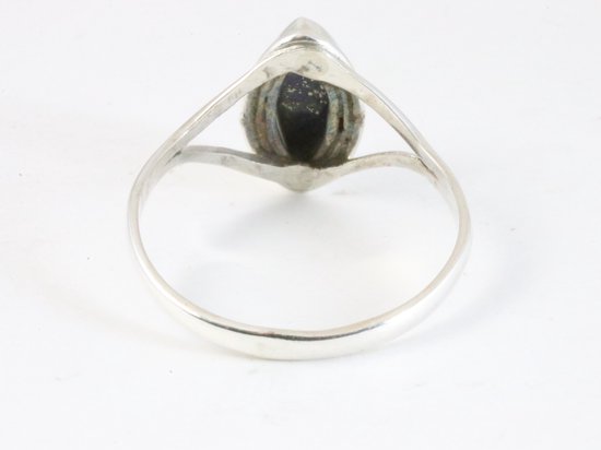 Fijne zilveren ring met lapis lazuli afbeelding 3