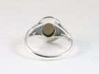 Fijne bewerkte zilveren ring met rookkwarts afbeelding 3