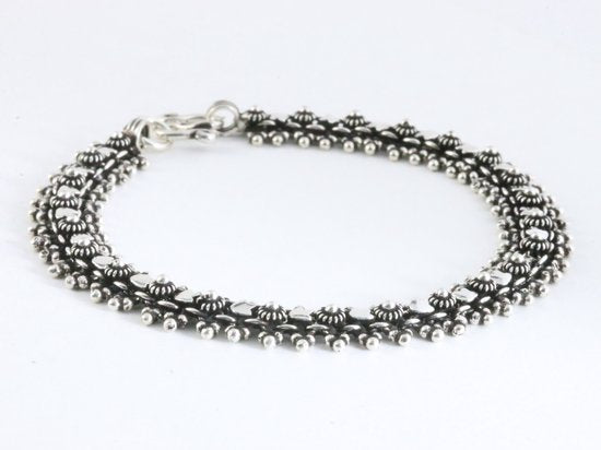 Fijn bewerkte zilveren armband afbeelding 2