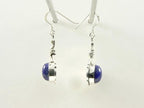 Geknoopte zilveren oorbellen met lapis lazuli afbeelding 2