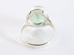 Hoogglans zilveren ring met groene amethist afbeelding 3