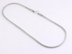 Traditionele zware zilveren snake ketting afbeelding 2