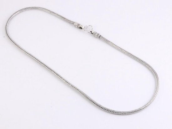 Traditionele zware zilveren snake ketting afbeelding 2