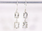 Zilveren oorbellen met bergkristal afbeelding 4