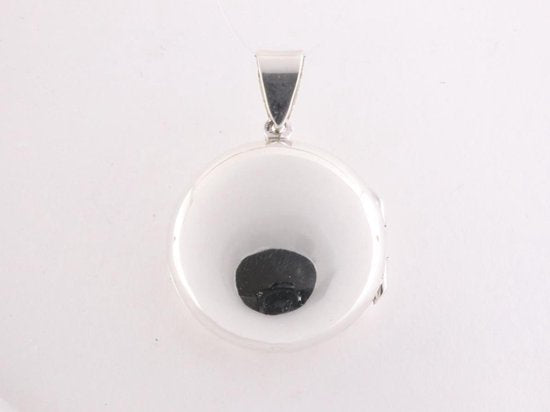 Rond opengewerkt zilveren medaillon afbeelding 3