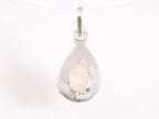 Fijne bewerkte druppelvormige zilveren hanger met rozenkwarts afbeelding 3