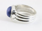 Zware zilveren ring met lapis lazuli afbeelding 2