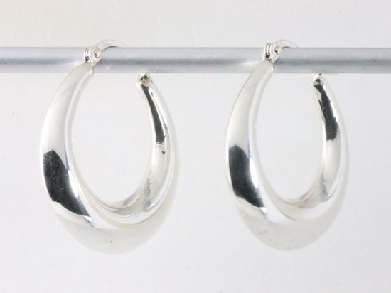 Zilveren oorringen afbeelding 2